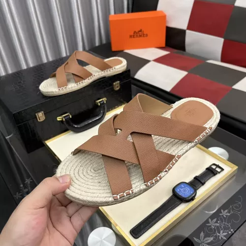 Hermes Slippers For Men #1348350 $64.00 USD, Wholesale Replica Hermes Slippers