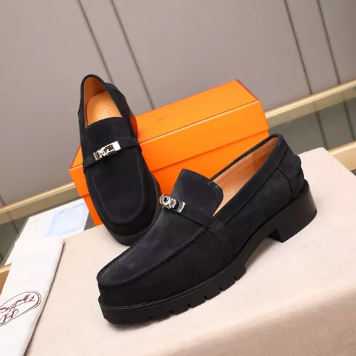Hermes Leather Shoes For Men #1348373 $85.00 USD, Wholesale Replica Hermes Leather Shoes