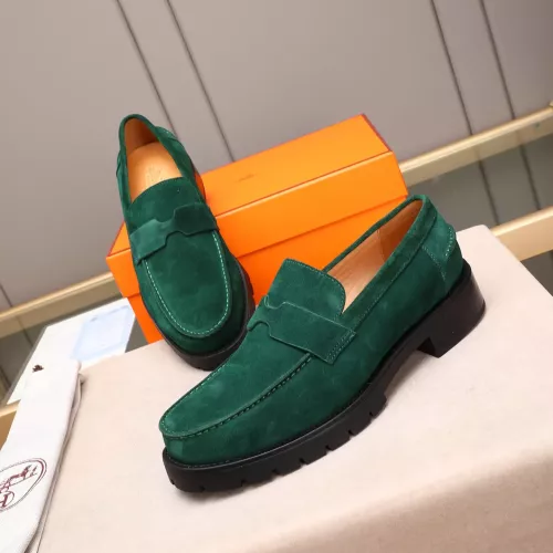 Hermes Leather Shoes For Men #1348375 $85.00 USD, Wholesale Replica Hermes Leather Shoes