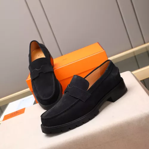 Hermes Leather Shoes For Men #1348377 $85.00 USD, Wholesale Replica Hermes Leather Shoes