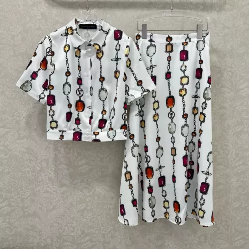 Louis Vuitton LV Tracksuits Short Sleeved For Women #1350904 $155.00 USD, Wholesale Replica Louis Vuitton LV Tracksuits