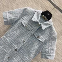 $132.00 USD Fendi Dresses Short Sleeved For Women #1342293