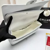 $98.00 USD Chanel AAA Quality Shoulder Bags In Silver For Women #1345954