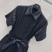 $80.00 USD Fendi Dresses Short Sleeved For Women #1347437