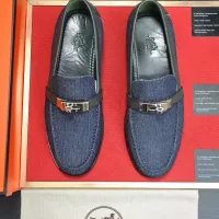 $98.00 USD Hermes Leather Shoes For Men #1347438