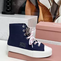 $96.00 USD MIU MIU High Tops Shoes For Women #1348502