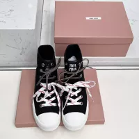 $96.00 USD MIU MIU High Tops Shoes For Women #1348503