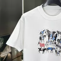 $64.00 USD Hermes T-Shirts Short Sleeved For Men #1349010