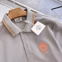 $92.00 USD Hermes T-Shirts Short Sleeved For Men #1349144