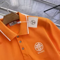 $92.00 USD Hermes T-Shirts Short Sleeved For Men #1349146