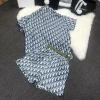 $76.00 USD Christian Dior Tracksuits Short Sleeved For Women #1350952