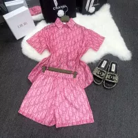 $76.00 USD Christian Dior Tracksuits Short Sleeved For Women #1350953