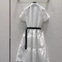 $85.00 USD Louis Vuitton LV Dresses Short Sleeved For Women #1351232