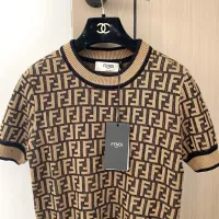 $98.00 USD Fendi Sweaters Short Sleeved For Women #1351396