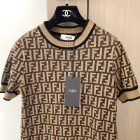 $100.00 USD Fendi Dresses Short Sleeved For Women #1351420