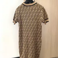 $100.00 USD Fendi Dresses Short Sleeved For Women #1351420