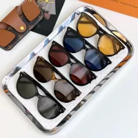$56.00 USD Louis Vuitton AAA Quality Sunglasses #1352503