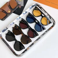 $56.00 USD Louis Vuitton AAA Quality Sunglasses #1352503