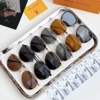 $60.00 USD Louis Vuitton AAA Quality Sunglasses #1352531