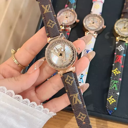 Replica Louis Vuitton Watches In Rose Gold For Women #1353842 $39.00 USD for Wholesale