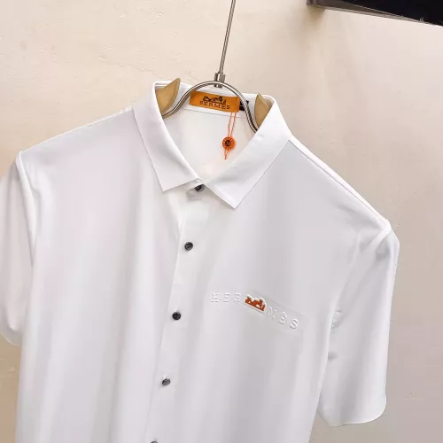 Replica Hermes Shirts Short Sleeved For Men #1353864 $52.00 USD for Wholesale