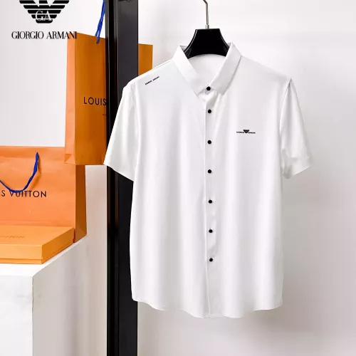 Armani Shirts Short Sleeved For Men #1353868