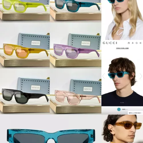 Replica Gucci AAA Quality Sunglasses #1354071 $60.00 USD for Wholesale