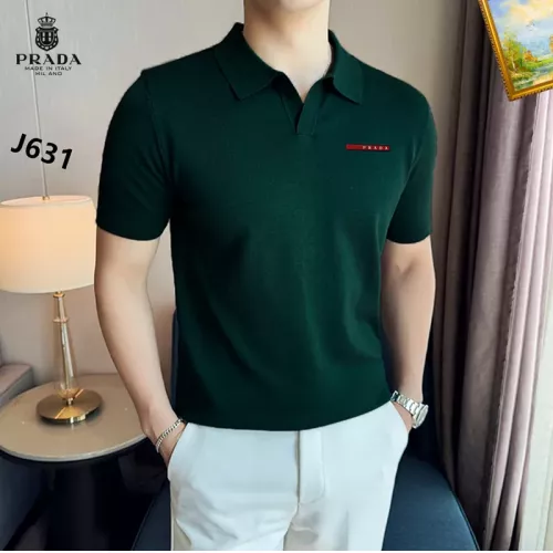 Prada T-Shirts Short Sleeved For Men #1354401