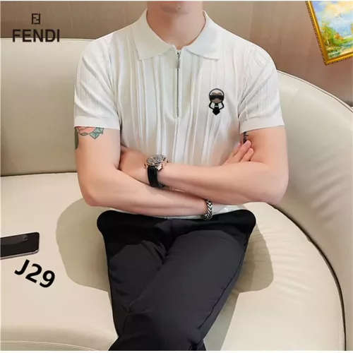 Replica Fendi T-Shirts Short Sleeved For Men #1354450 $42.00 USD for Wholesale
