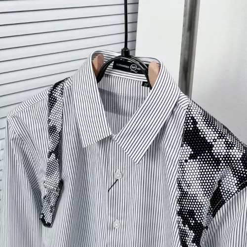 Replica Alexander McQueen Shirts Long Sleeved For Men #1354473 $76.00 USD for Wholesale
