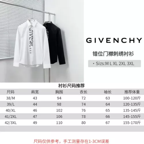Replica Givenchy Shirts Long Sleeved For Men #1354485 $76.00 USD for Wholesale