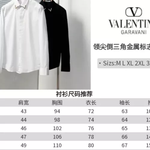 Replica Valentino Shirts Long Sleeved For Men #1354518 $68.00 USD for Wholesale