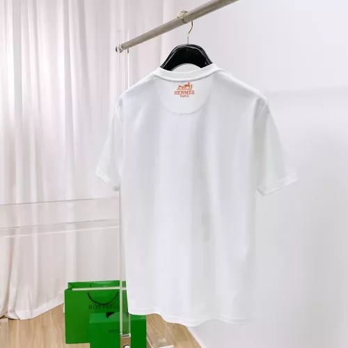 Replica Hermes T-Shirts Short Sleeved For Men #1354645 $76.00 USD for Wholesale