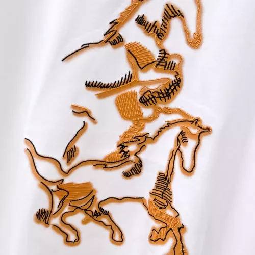 Replica Hermes T-Shirts Short Sleeved For Men #1354645 $76.00 USD for Wholesale