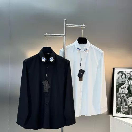 Replica Dolce & Gabbana D&G Shirts Long Sleeved For Men #1354807 $88.00 USD for Wholesale