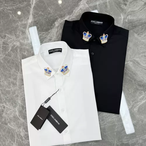 Replica Dolce & Gabbana D&G Shirts Long Sleeved For Men #1354807 $88.00 USD for Wholesale