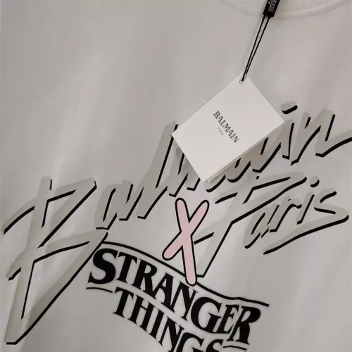 Replica Balmain T-Shirts Short Sleeved For Unisex #1354893 $32.00 USD for Wholesale