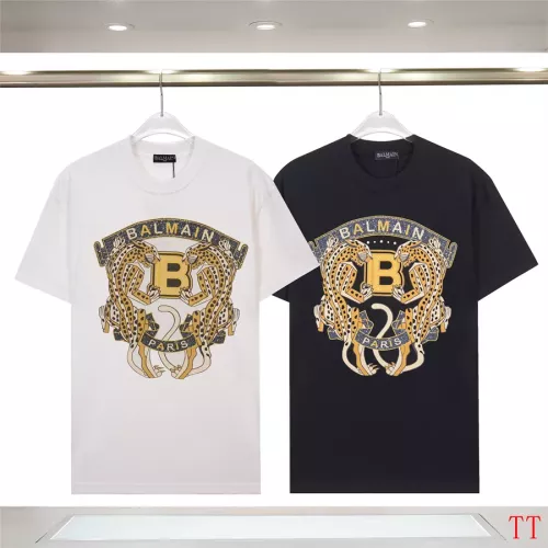 Replica Balmain T-Shirts Short Sleeved For Unisex #1355033 $32.00 USD for Wholesale