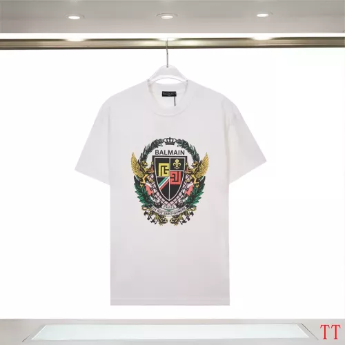 Balmain T-Shirts Short Sleeved For Unisex #1355034 $32.00 USD, Wholesale Replica Balmain T-Shirts