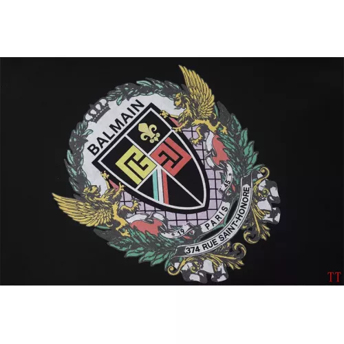 Replica Balmain T-Shirts Short Sleeved For Unisex #1355035 $32.00 USD for Wholesale