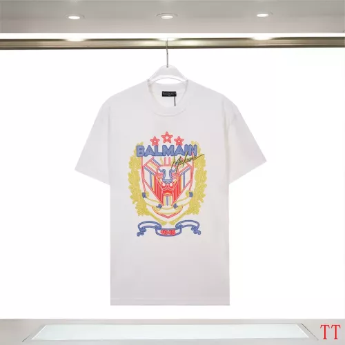 Balmain T-Shirts Short Sleeved For Unisex #1355036 $32.00 USD, Wholesale Replica Balmain T-Shirts