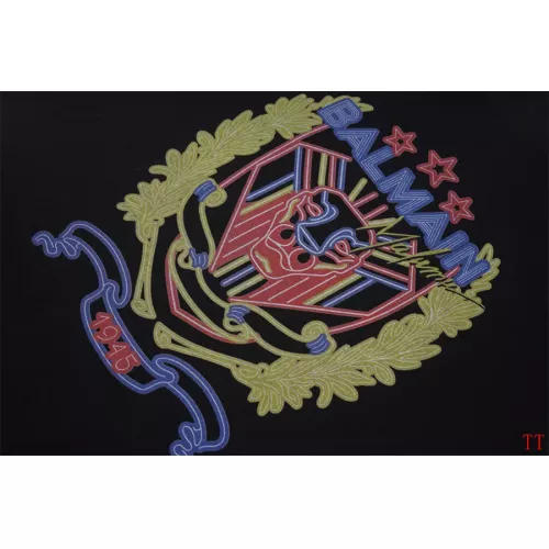 Replica Balmain T-Shirts Short Sleeved For Unisex #1355037 $32.00 USD for Wholesale