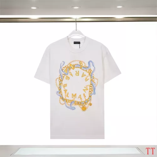 Balmain T-Shirts Short Sleeved For Unisex #1355043 $32.00 USD, Wholesale Replica Balmain T-Shirts