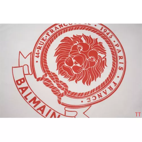 Replica Balmain T-Shirts Short Sleeved For Unisex #1355045 $32.00 USD for Wholesale