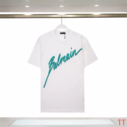 Balmain T-Shirts Short Sleeved For Unisex #1355047 $32.00 USD, Wholesale Replica Balmain T-Shirts