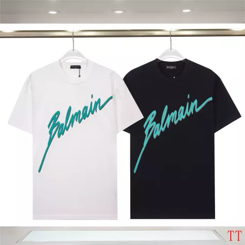 Replica Balmain T-Shirts Short Sleeved For Unisex #1355047 $32.00 USD for Wholesale