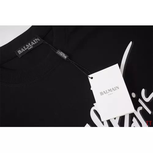 Replica Balmain T-Shirts Short Sleeved For Unisex #1355050 $32.00 USD for Wholesale