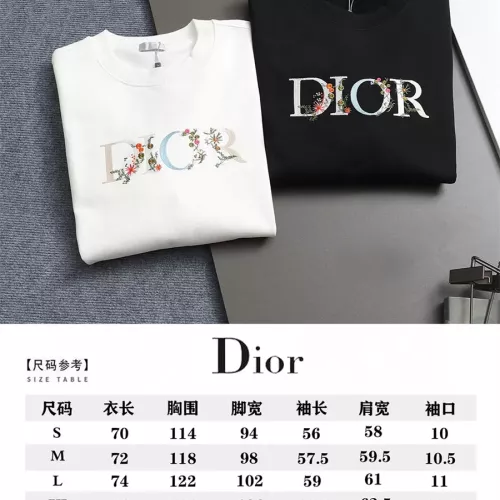 Replica Christian Dior Hoodies Long Sleeved For Unisex #1355077 $60.00 USD for Wholesale