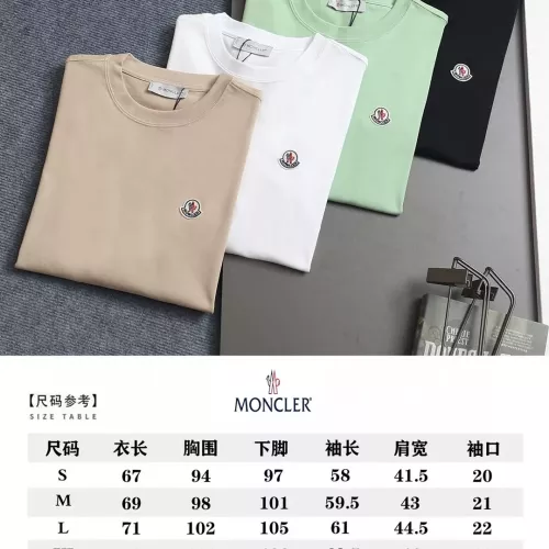 Replica Moncler T-Shirts Long Sleeved For Unisex #1355091 $48.00 USD for Wholesale