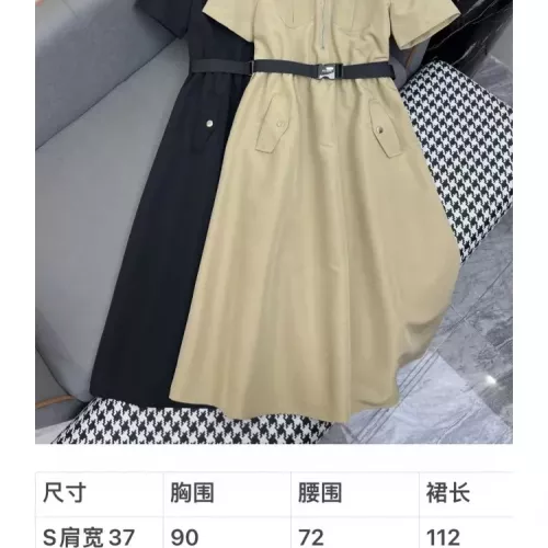 Replica Prada Dresses Short Sleeved For Women #1355122 $108.00 USD for Wholesale